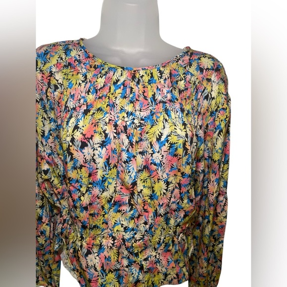 Joie New NWT Mesalina Floral Long Sleeve Top Size Large - Picture 5 of 6